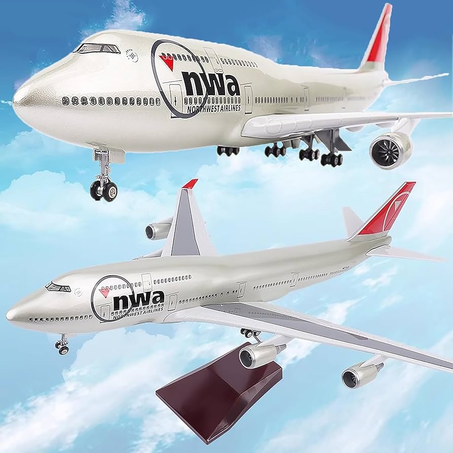NORTHWEST AIRLINES ボーイング747-400 1/200 747-400 1:200 Diecast Model - GeminiJets GJ-G2NWA607 - $140.95